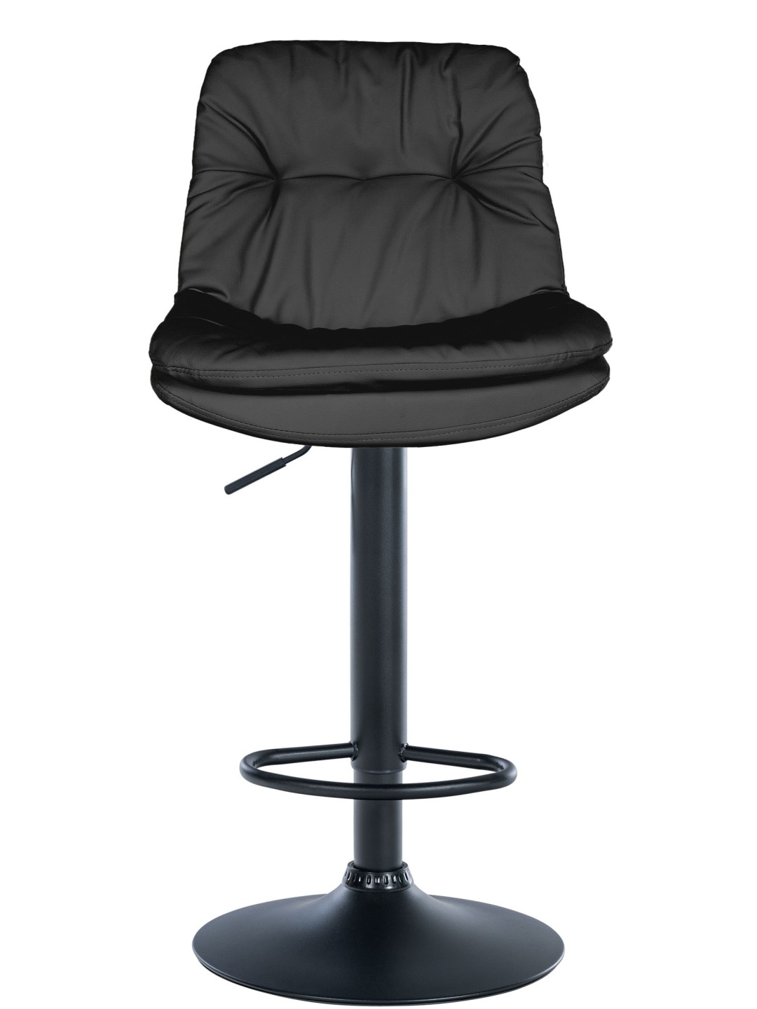 Barkruk Laurel kunstleer, zwart