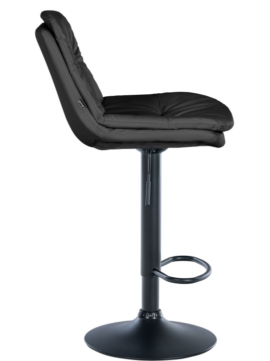 Barkruk Laurel kunstleer, zwart