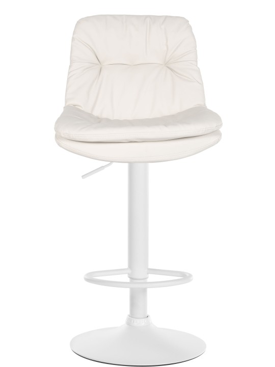 Barkruk Laurel kunstleer, wit