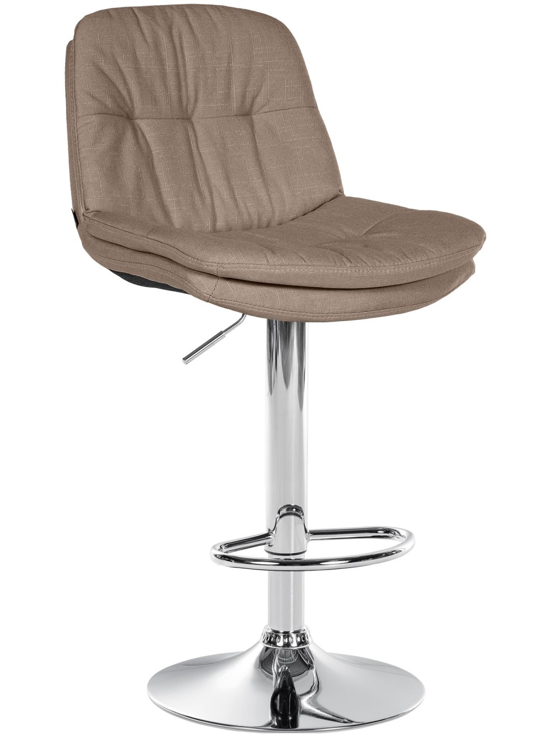 Barkruk Laurel stof chroom, taupe