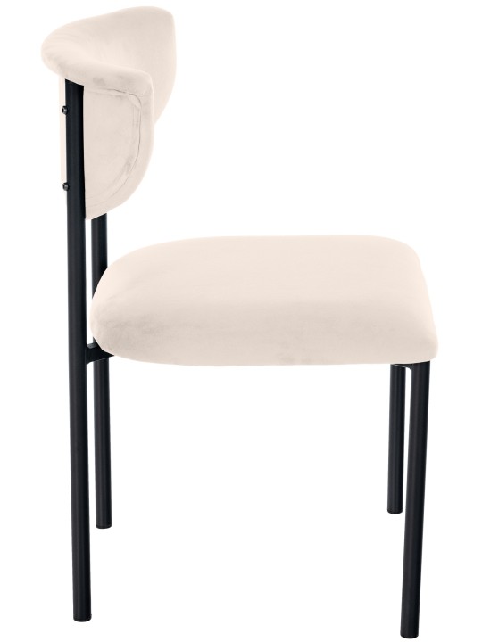 Besucherstuhl Gambell Samt, crème Besucherstuhl Gambell Samt, crème