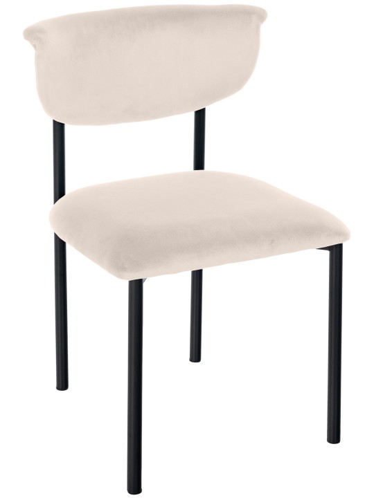 Besucherstuhl Gambell Samt, crème Besucherstuhl Gambell Samt, crème