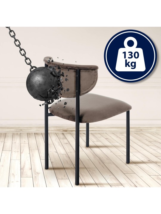 Besucherstuhl Gambell Samt, bruin