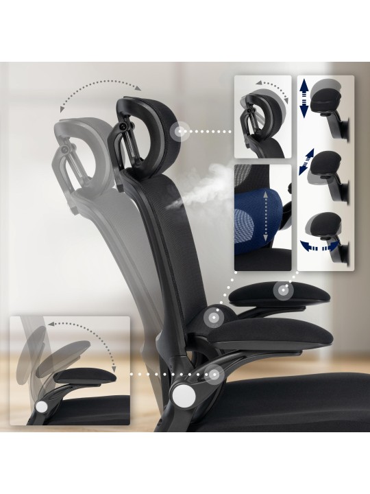 Bureaustoel Newberg, zwart