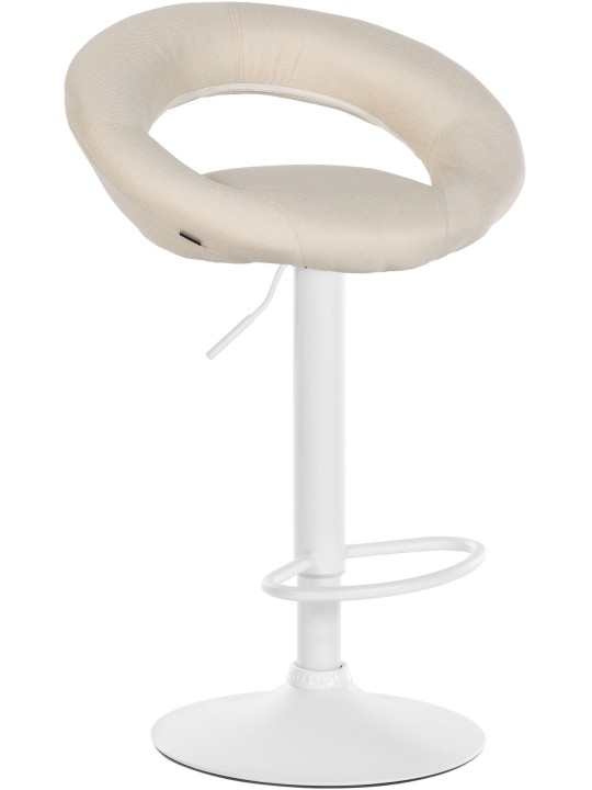 Barkruk Olinda stof, crème