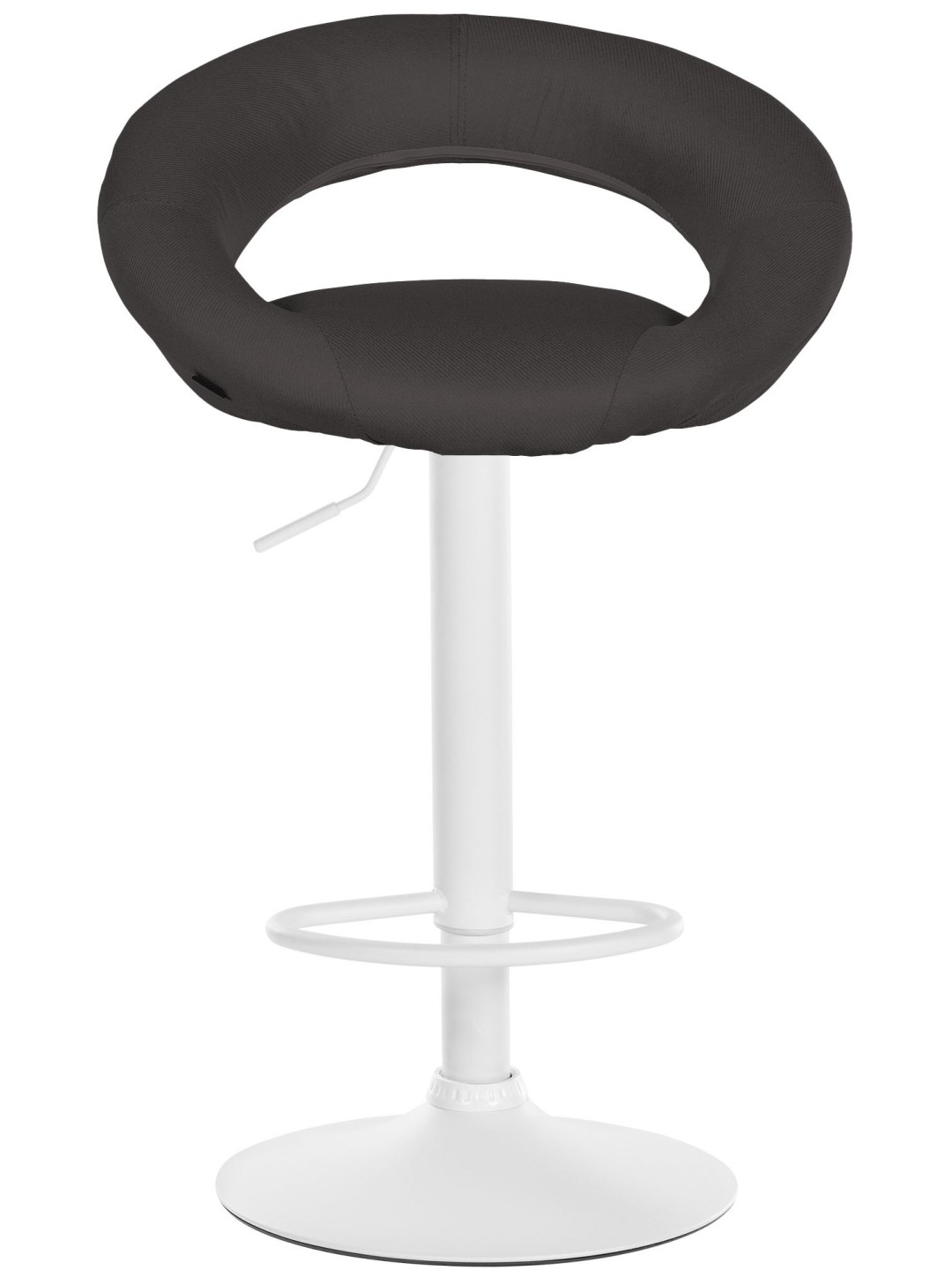 Barkruk Olinda stof, donkergrijs