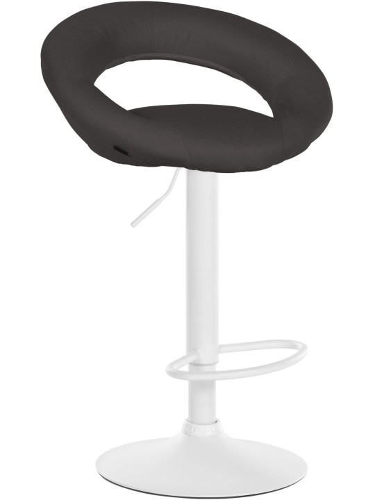 Barkruk Olinda stof, donkergrijs