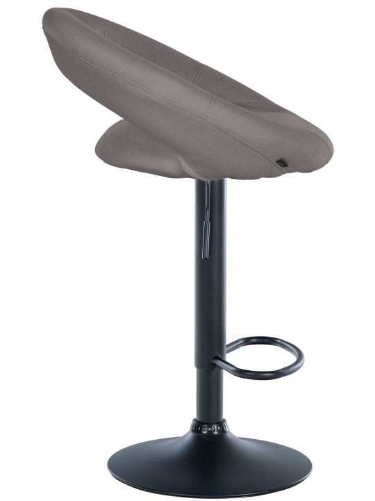 Barkruk Olinda stof, grijs