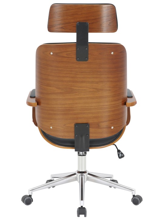 Bureaustoel Dayton, walnoot/zwart