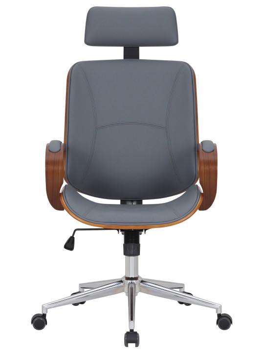 Bureaustoel Dayton, walnoot/grijs