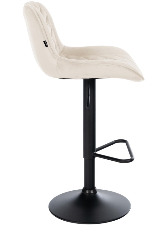 Barkruk Kasson fluweel, crème