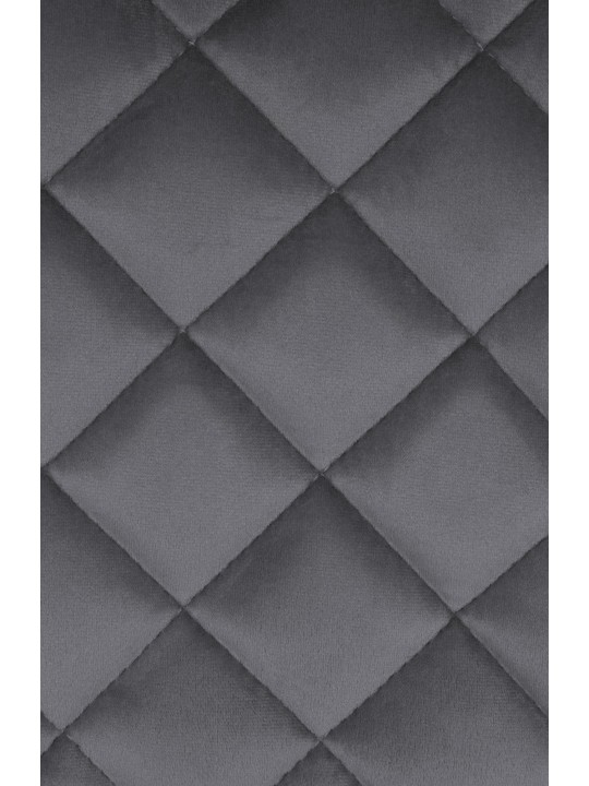 Barkruk Kasson fluweel, donkergrijs