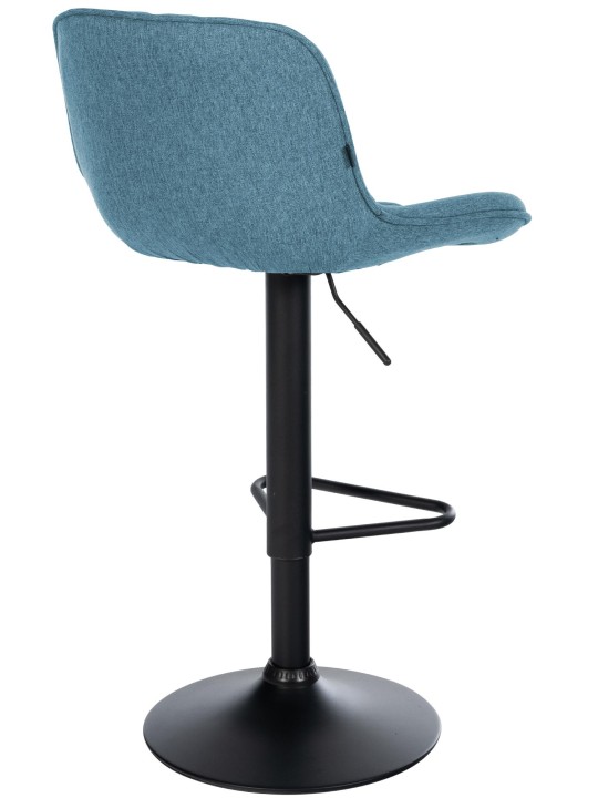 Barkruk Kasson stof, blauw