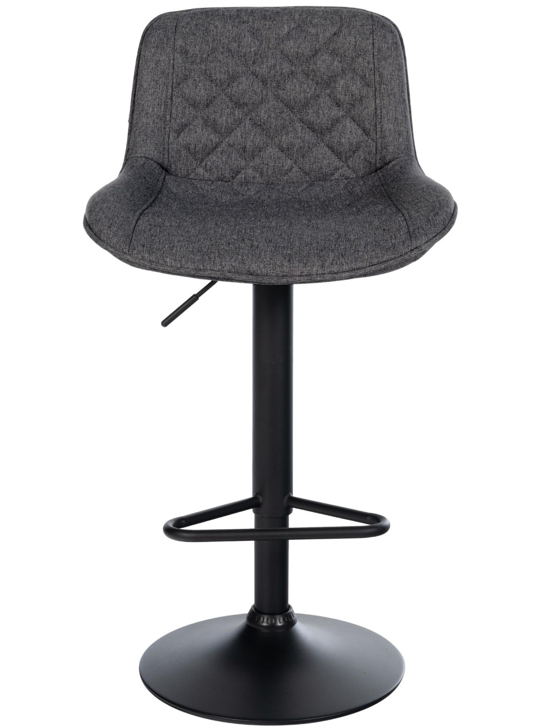 Barkruk Kasson stof, zwart