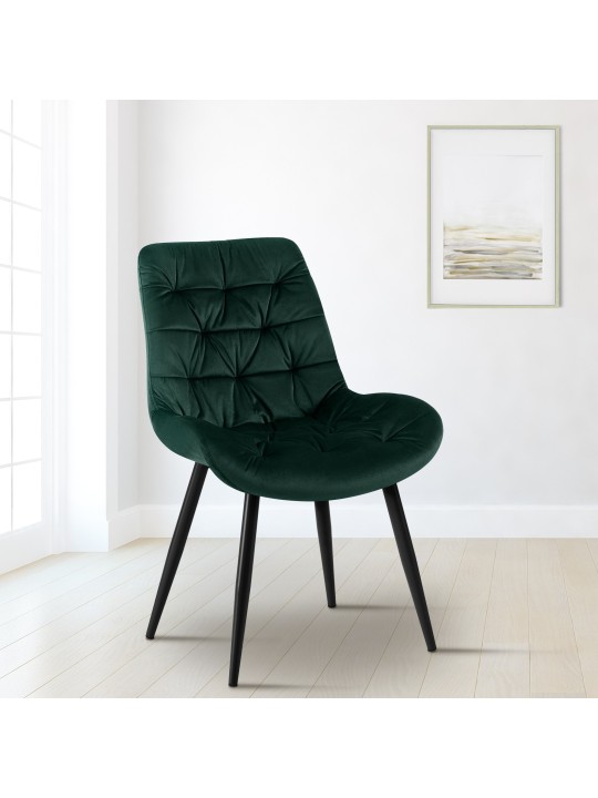 Set van 2 Rossford eetkamerstoelen, groen Set van 2 Rossford eetkamerstoelen, groen