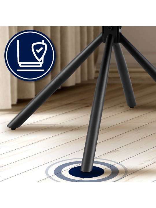 Set van 2 stoelen Tipton stof, zwart