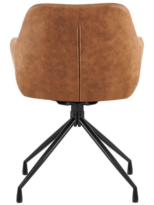 Set van 2 eetkamerstoelen Welby Vintage, lichtbruin