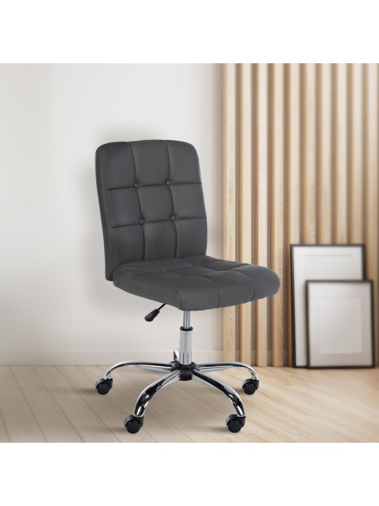 Werkkruk Trenton kunstleer, grijs