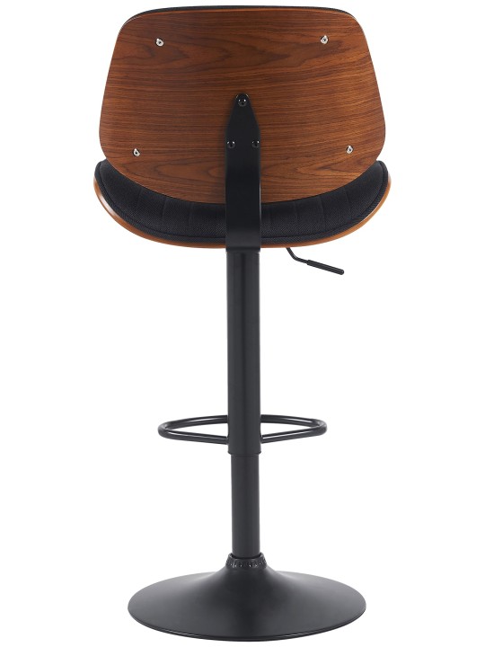 Set van 2 barkrukken Clawson stof, walnoot/zwart Set van 2 barkrukken Clawson stof, walnoot/zwart