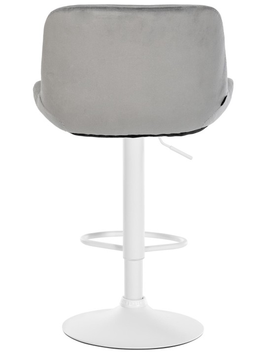 Set van 2 barkrukken Solon fluweel, grijs