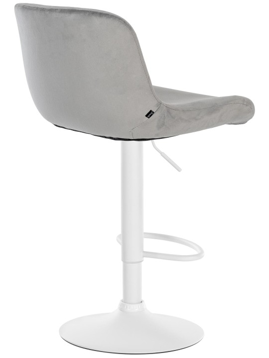 Set van 2 barkrukken Solon fluweel, grijs