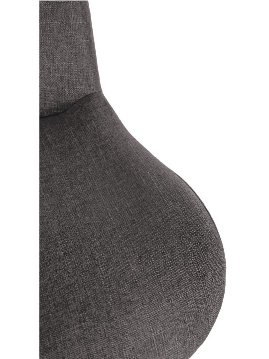 Set van 2 barkrukken Solon chroomstof, donkergrijs