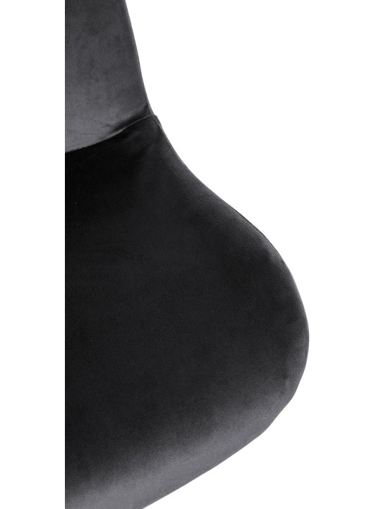 Set van 2 barkrukken Solon fluweel, zwart Set van 2 barkrukken Solon fluweel, zwart