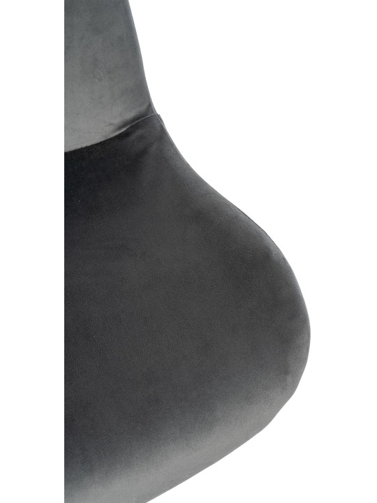 Set van 2 barkrukken Solon fluweel, donkergrijs Set van 2 barkrukken Solon fluweel, donkergrijs