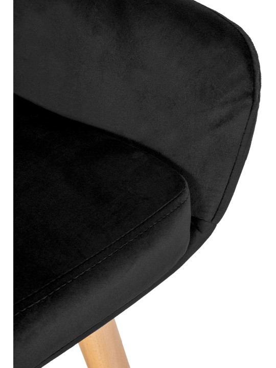 Barkruk Grant fluweel, zwart Barkruk Grant fluweel, zwart