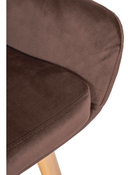 Barkruk Grant fluweel, koffie Barkruk Grant fluweel, koffie