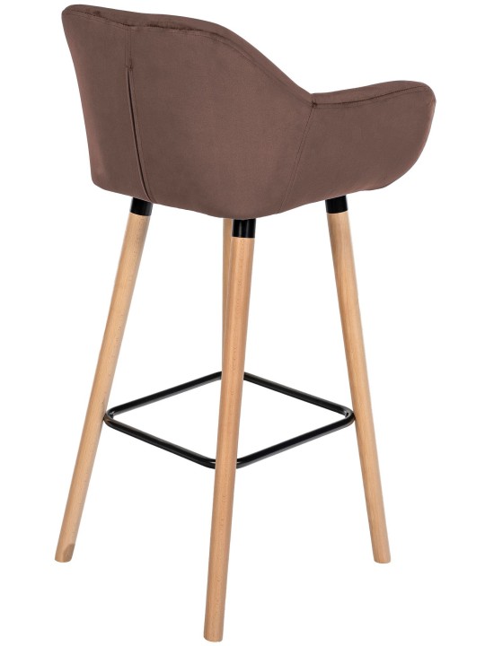 Barkruk Grant fluweel, koffie Barkruk Grant fluweel, koffie