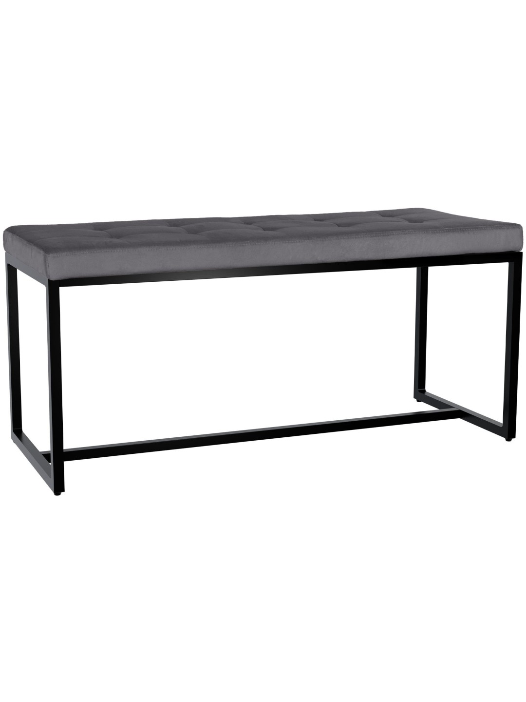 Barci B fluwelen bank, donkergrijs