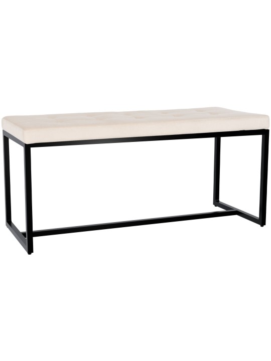 Barci B fluwelen bank, crème Barci B fluwelen bank, crème