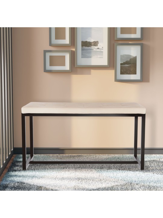 Barci B fluwelen bank, crème Barci B fluwelen bank, crème