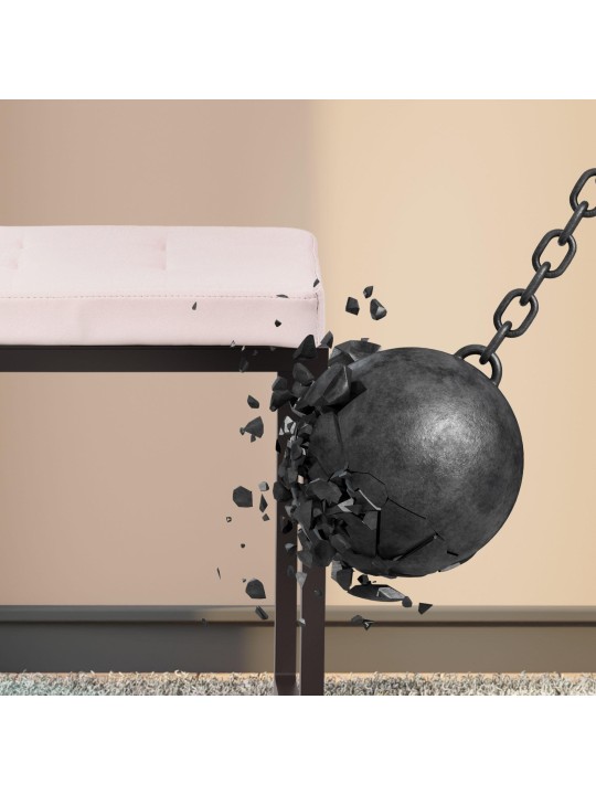 Bank Barci B kunstleer, crème