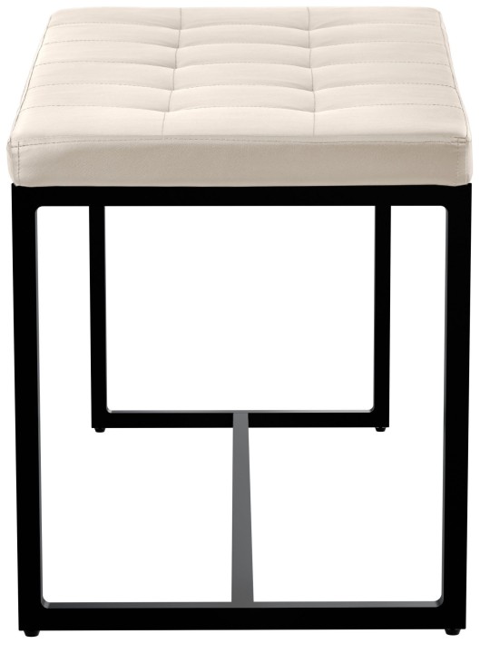 Bank Barci B kunstleer, crème