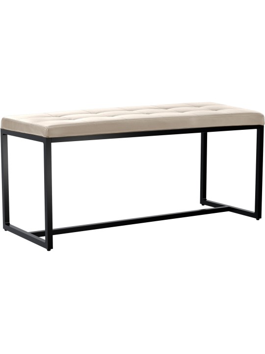 Bank Barci B kunstleer, crème