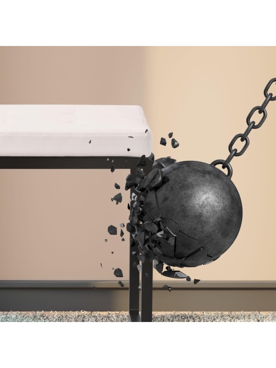 Bank Barci B kunstleer, wit