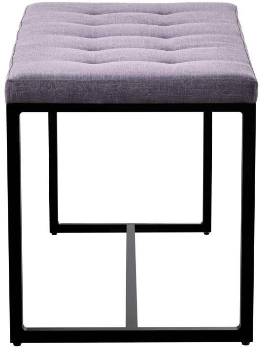 Bank Barci B stof, donkergrijs