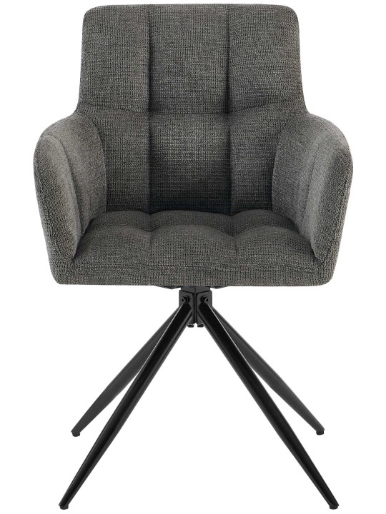 Eetkamerstoel Jonah stof, donkergrijs