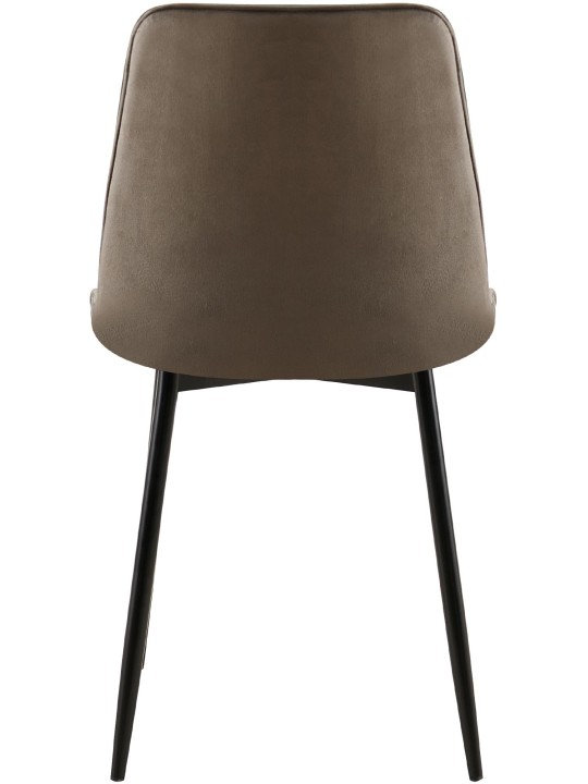 Set van 2 eetkamerstoelen Gifford fluweel, antraciet Set van 2 eetkamerstoelen Gifford fluweel, antraciet