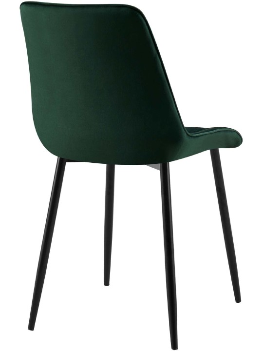 Set van 2 eetkamerstoelen Gifford fluweel, groen