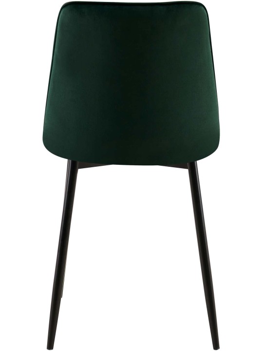 Set van 2 eetkamerstoelen Gifford fluweel, groen