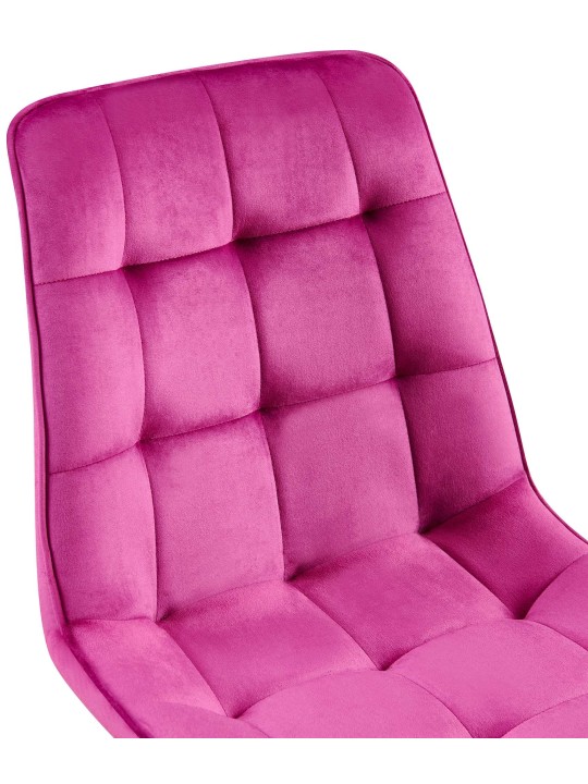 Set van 2 eetkamerstoelen Gifford fluweel, lila