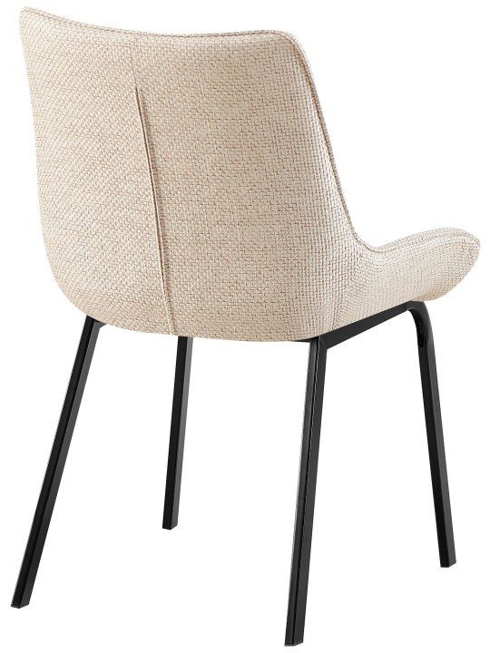 Set van 2 stoelen Saranda stof, ivoor