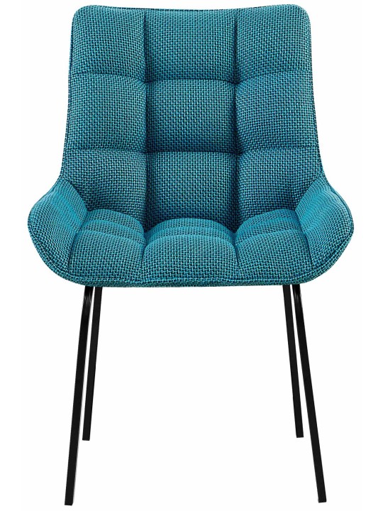 Set van 2 stoelen Saranda stof, turquoise