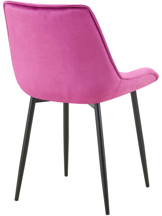 Set van 2 eetkamerstoelen Wallace fluweel, lila