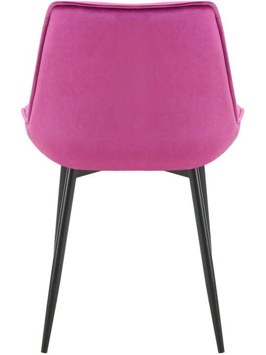 Set van 2 eetkamerstoelen Wallace fluweel, lila