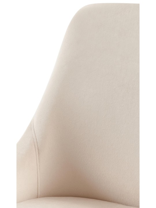Elmira fluwelen eetkamerstoel, crème Elmira fluwelen eetkamerstoel, crème