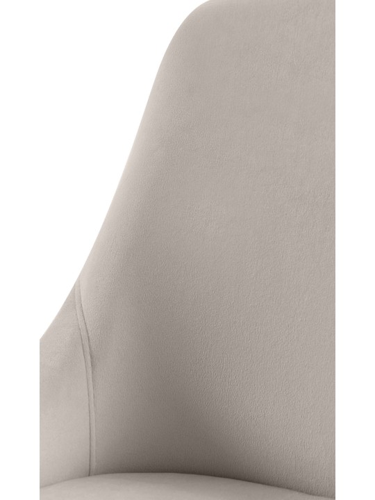 Eetkamerstoel Elmira fluweel goud, grijs Eetkamerstoel Elmira fluweel goud, grijs